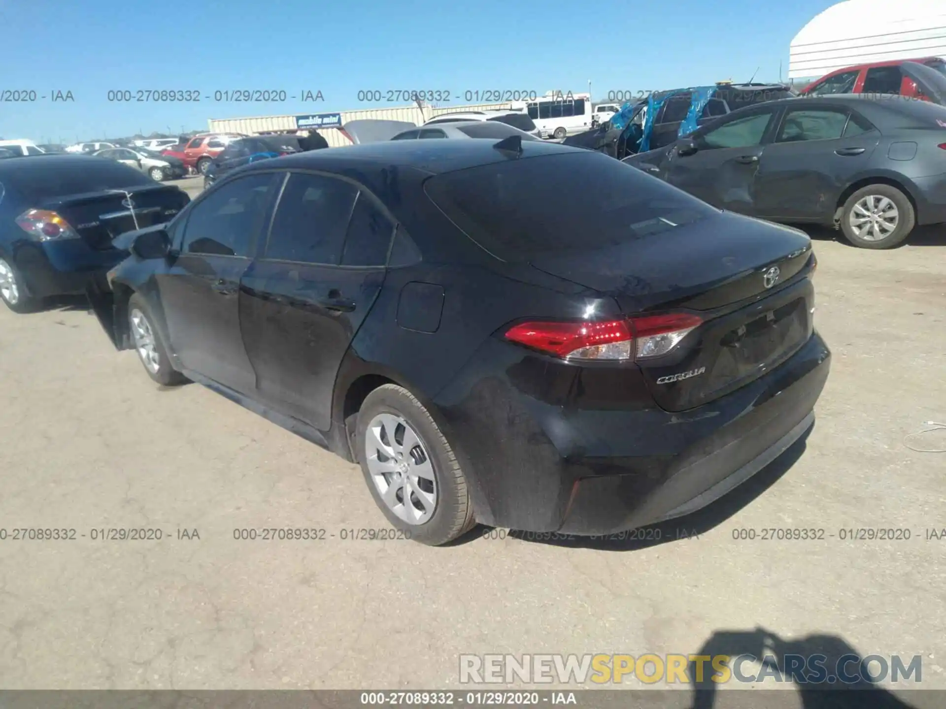 3 Photograph of a damaged car 5YFEPRAE4LP087623 TOYOTA COROLLA 2020