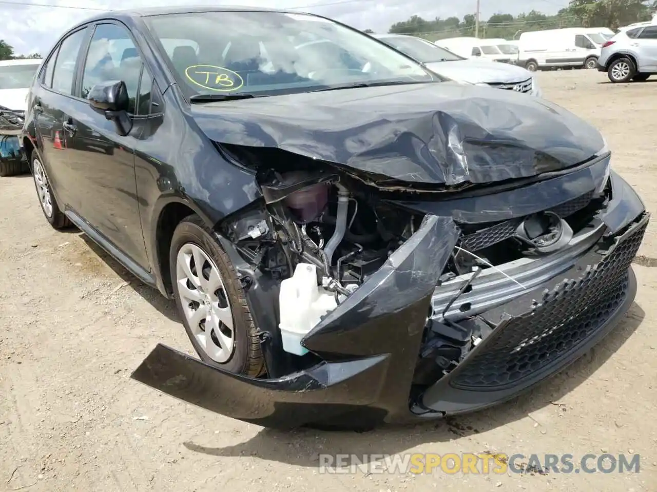 1 Photograph of a damaged car 5YFEPRAE4LP087749 TOYOTA COROLLA 2020