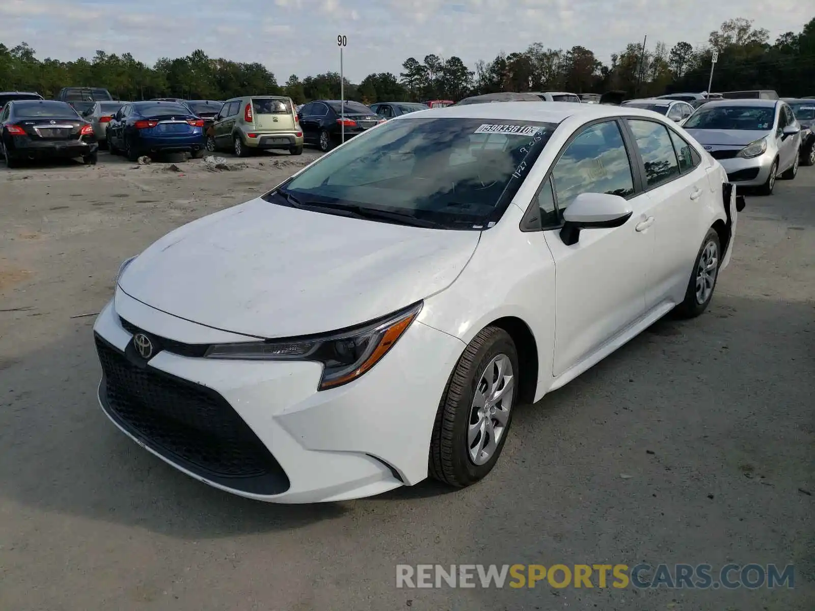 2 Photograph of a damaged car 5YFEPRAE4LP089002 TOYOTA COROLLA 2020