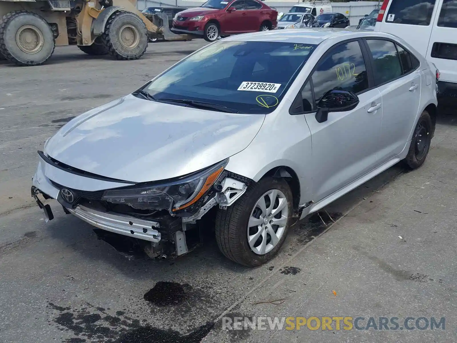 2 Photograph of a damaged car 5YFEPRAE4LP090344 TOYOTA COROLLA 2020