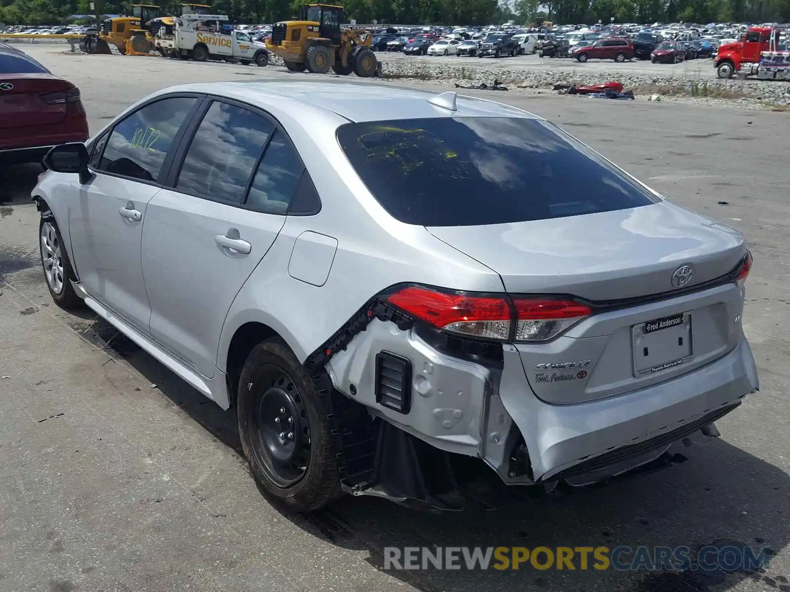 3 Photograph of a damaged car 5YFEPRAE4LP090344 TOYOTA COROLLA 2020