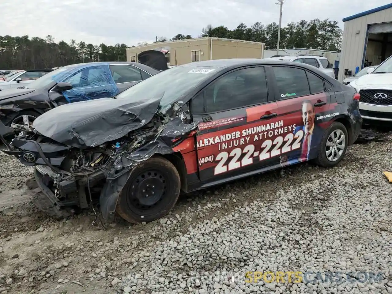 1 Photograph of a damaged car 5YFEPRAE4LP090635 TOYOTA COROLLA 2020