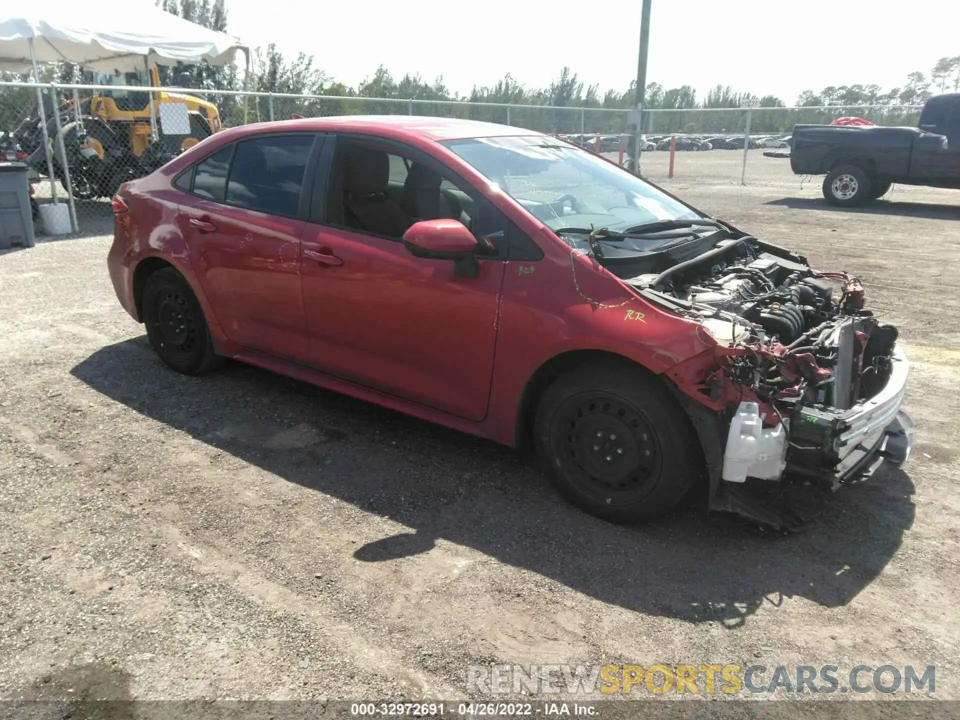 1 Photograph of a damaged car 5YFEPRAE4LP090716 TOYOTA COROLLA 2020