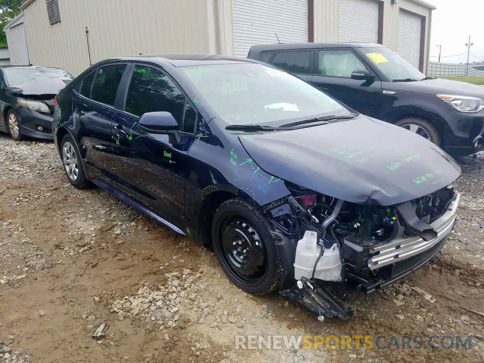 1 Photograph of a damaged car 5YFEPRAE4LP090750 TOYOTA COROLLA 2020