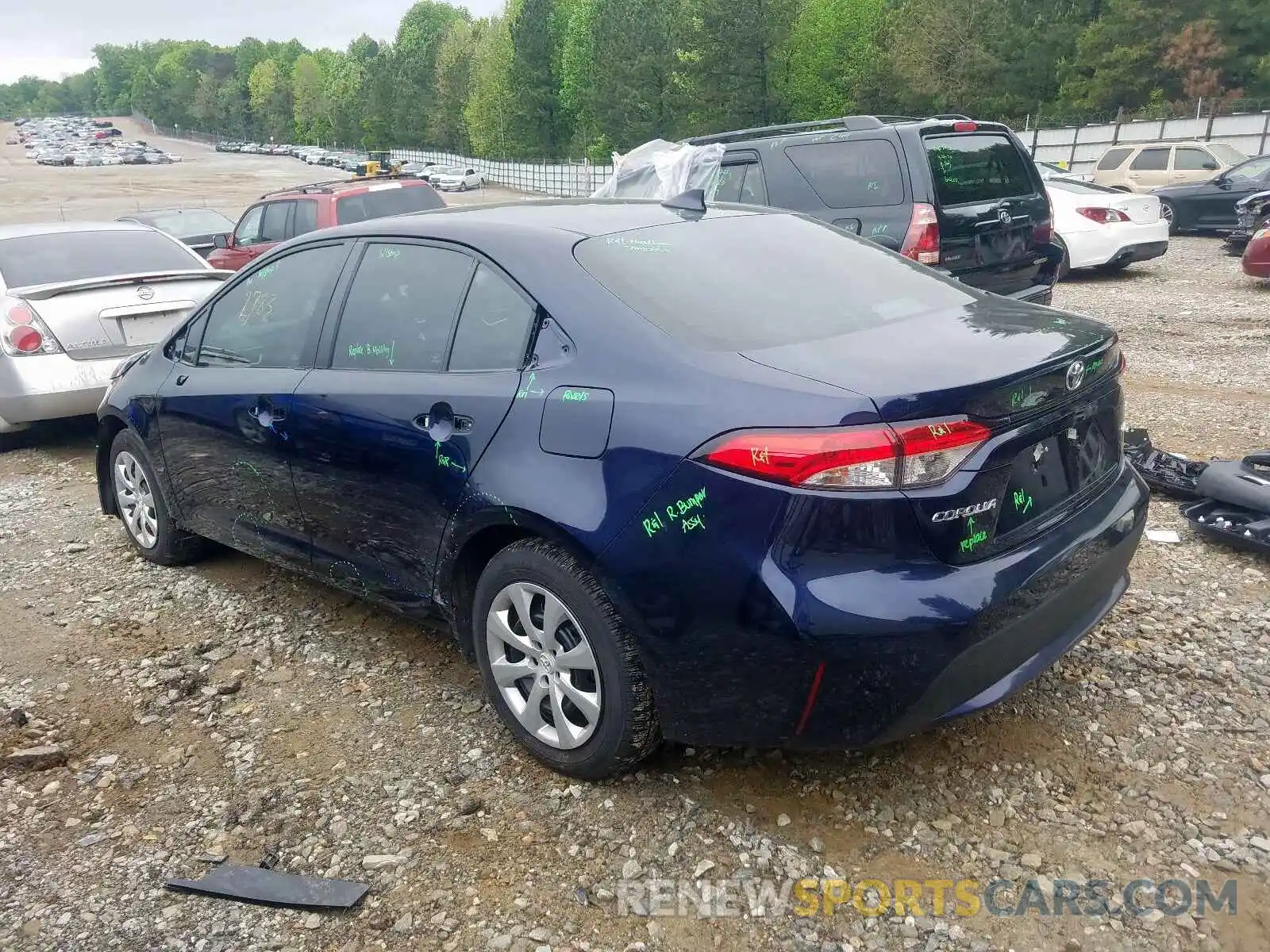 2 Photograph of a damaged car 5YFEPRAE4LP090750 TOYOTA COROLLA 2020