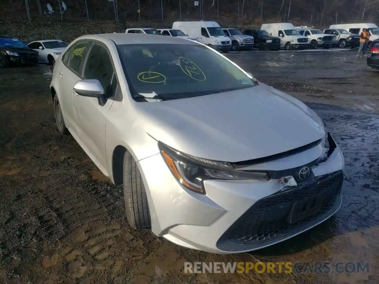 1 Photograph of a damaged car 5YFEPRAE4LP091607 TOYOTA COROLLA 2020