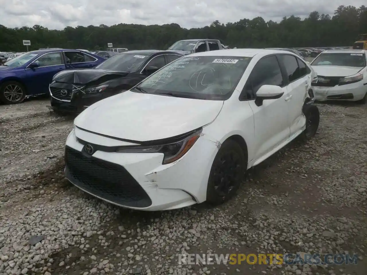 2 Photograph of a damaged car 5YFEPRAE4LP091848 TOYOTA COROLLA 2020