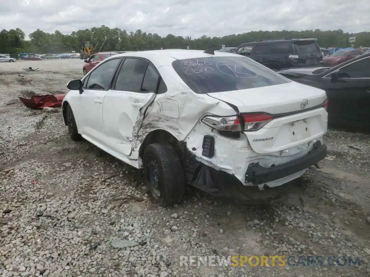 3 Photograph of a damaged car 5YFEPRAE4LP091848 TOYOTA COROLLA 2020