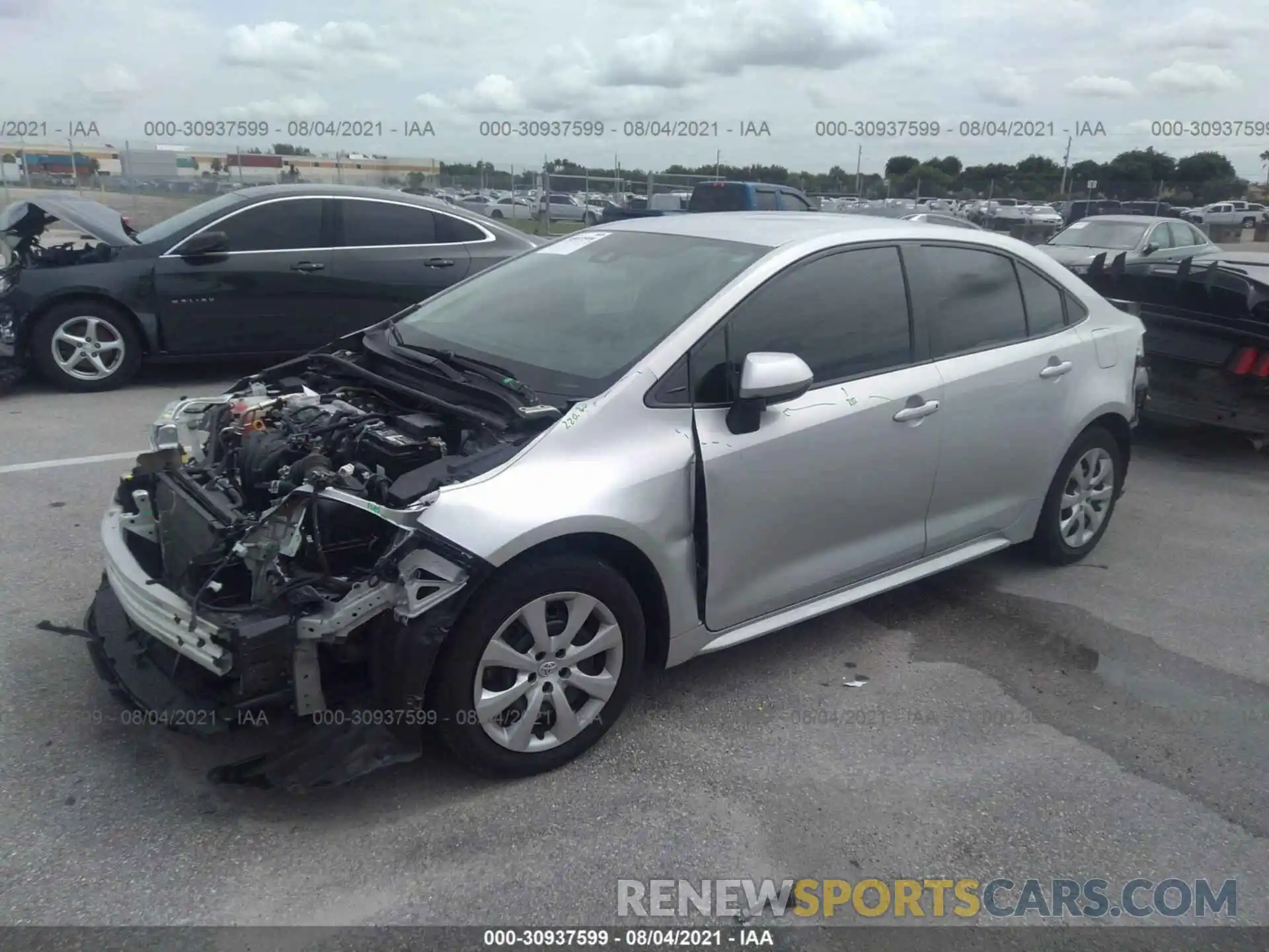 2 Photograph of a damaged car 5YFEPRAE4LP092482 TOYOTA COROLLA 2020