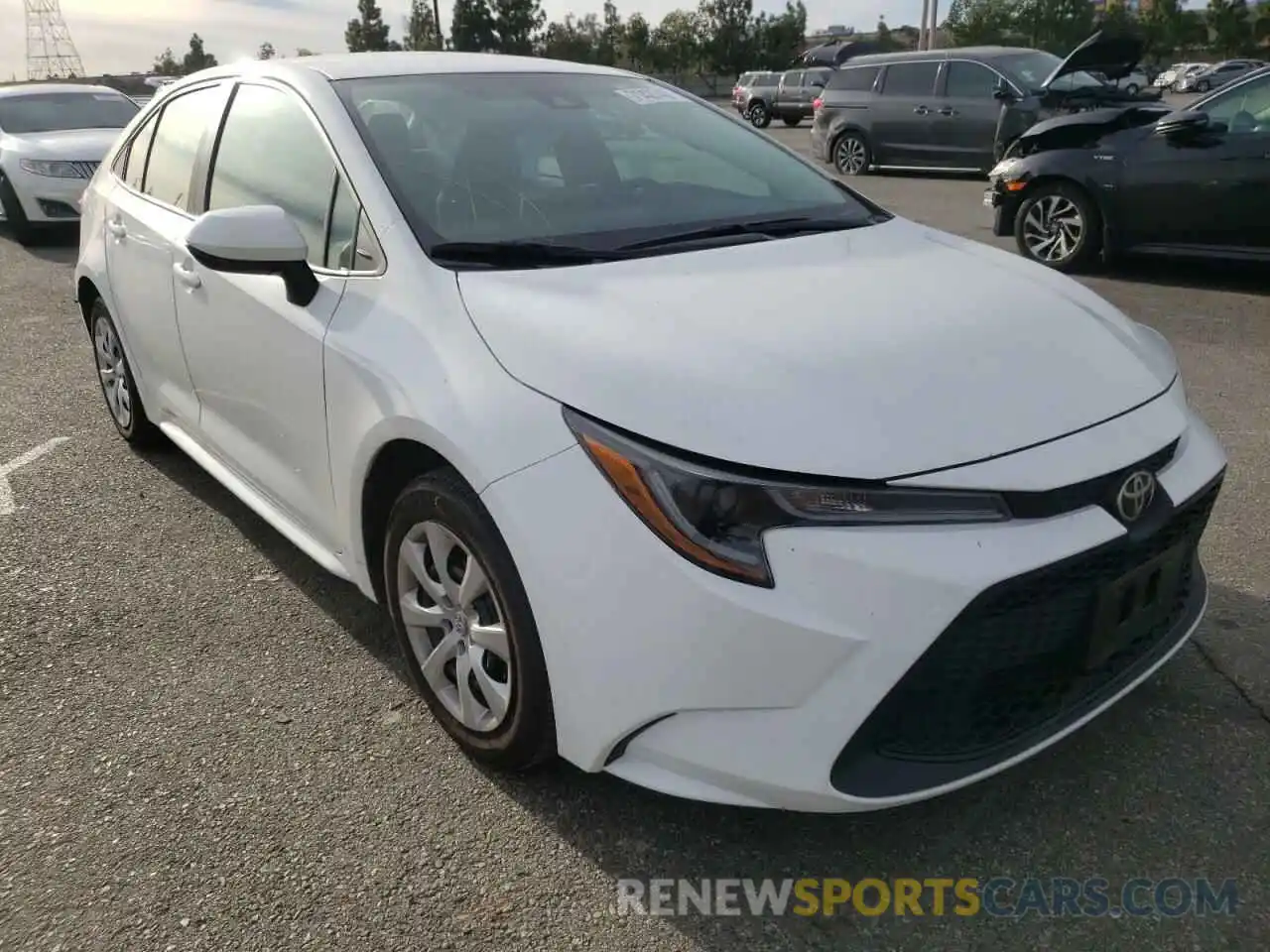 1 Photograph of a damaged car 5YFEPRAE4LP093065 TOYOTA COROLLA 2020