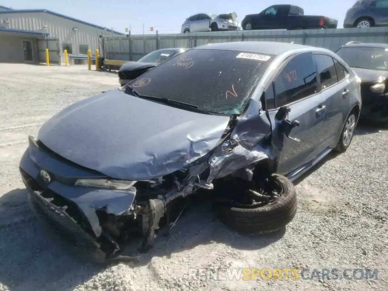 2 Photograph of a damaged car 5YFEPRAE4LP093244 TOYOTA COROLLA 2020