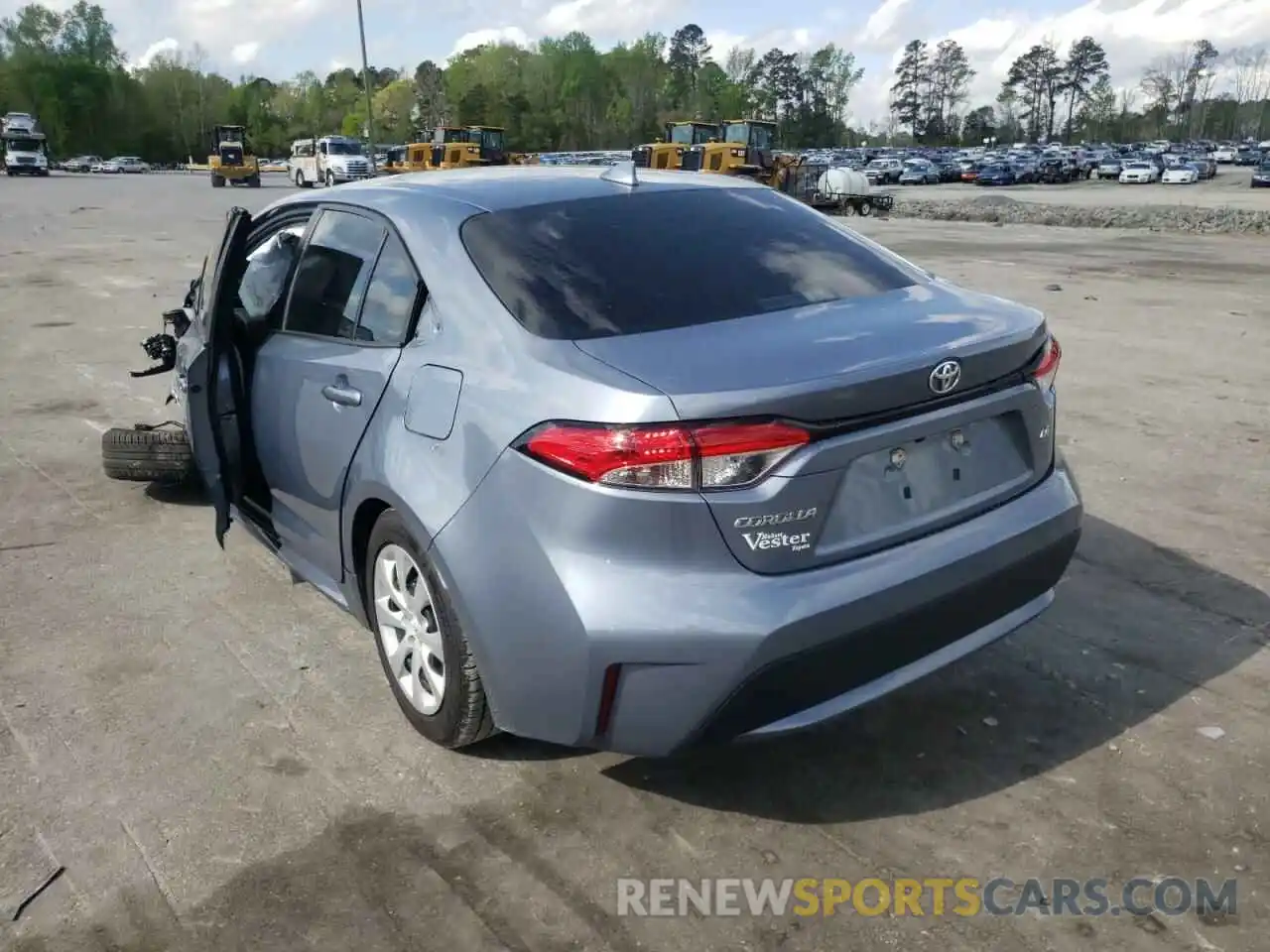 3 Photograph of a damaged car 5YFEPRAE4LP093244 TOYOTA COROLLA 2020