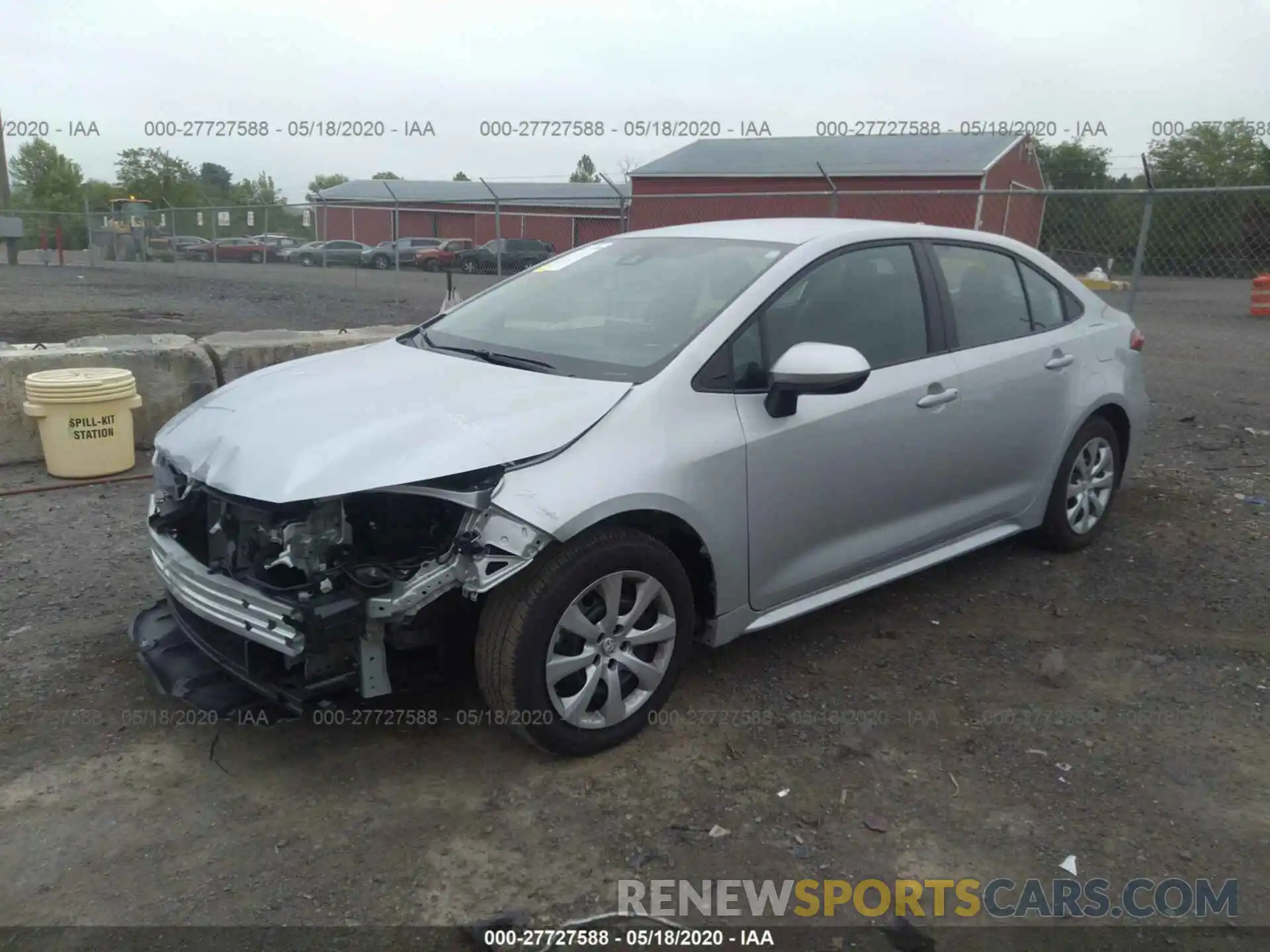 2 Photograph of a damaged car 5YFEPRAE4LP093275 TOYOTA COROLLA 2020