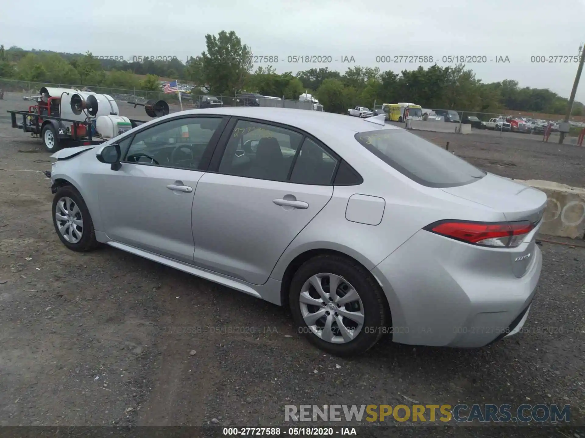 3 Photograph of a damaged car 5YFEPRAE4LP093275 TOYOTA COROLLA 2020