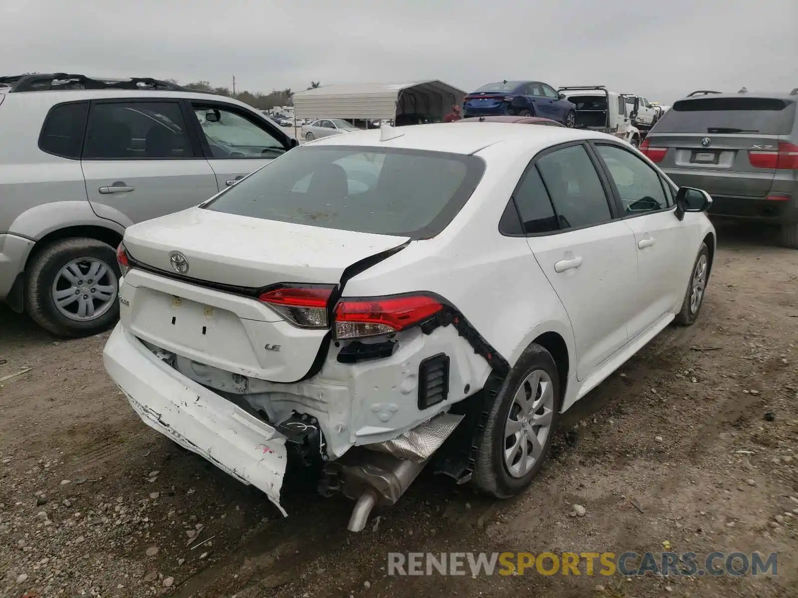 4 Photograph of a damaged car 5YFEPRAE4LP093440 TOYOTA COROLLA 2020