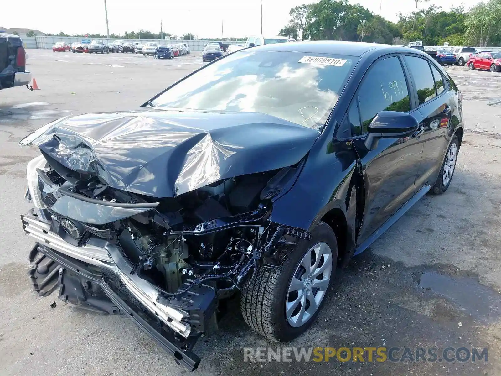 2 Photograph of a damaged car 5YFEPRAE4LP093499 TOYOTA COROLLA 2020