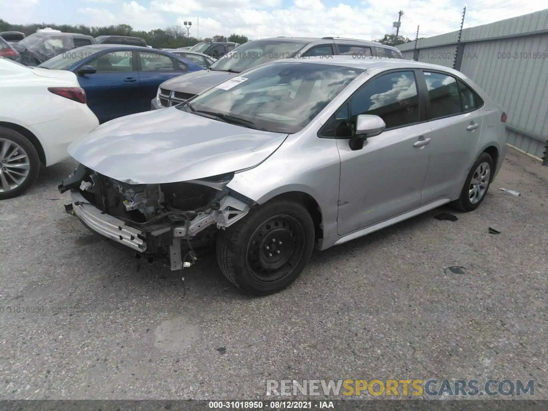 2 Photograph of a damaged car 5YFEPRAE4LP094362 TOYOTA COROLLA 2020