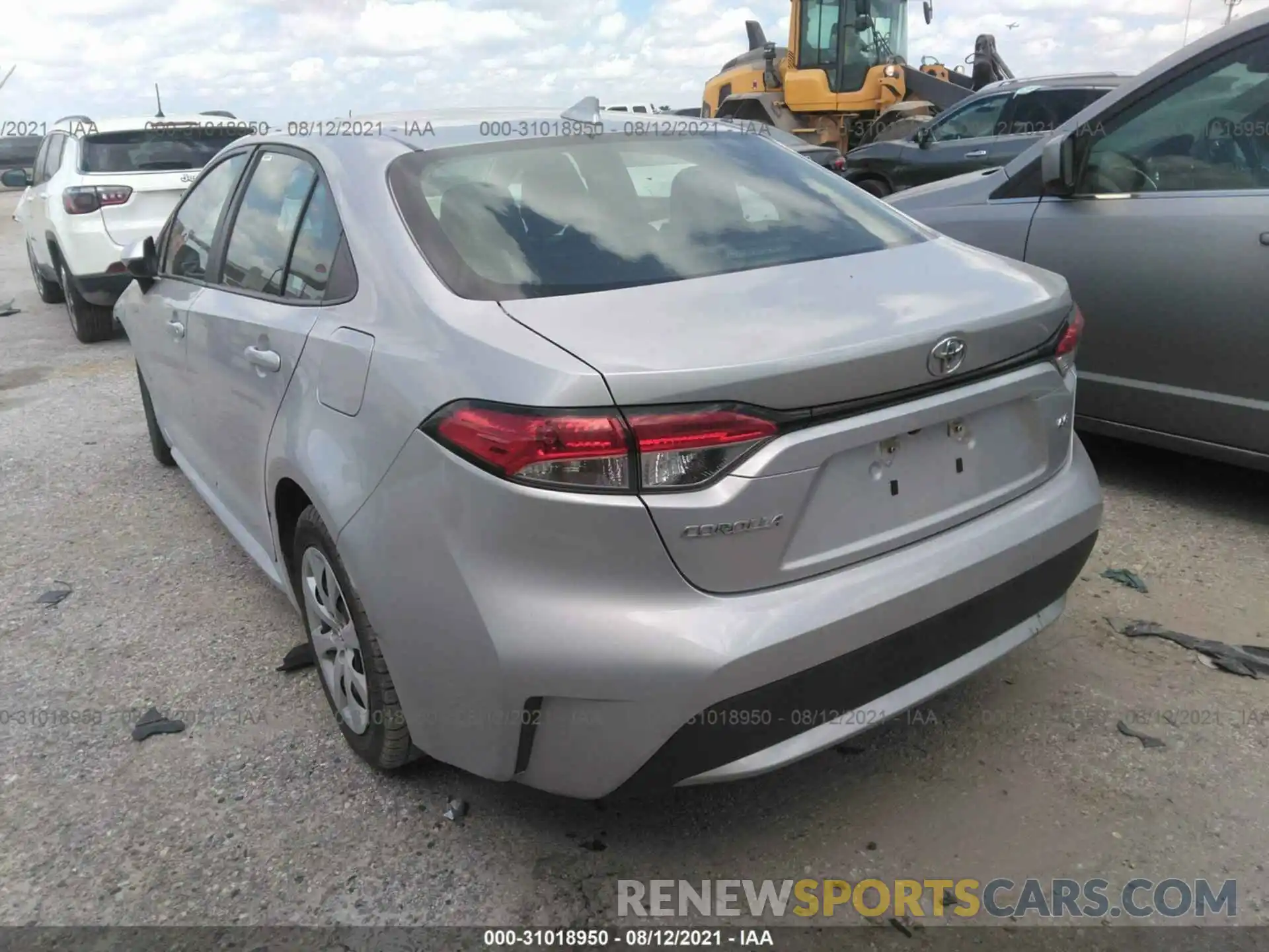 3 Photograph of a damaged car 5YFEPRAE4LP094362 TOYOTA COROLLA 2020