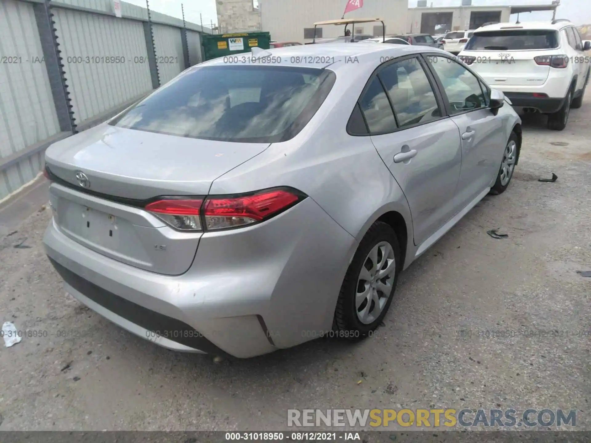 4 Photograph of a damaged car 5YFEPRAE4LP094362 TOYOTA COROLLA 2020