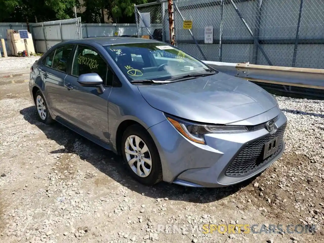 1 Photograph of a damaged car 5YFEPRAE4LP094894 TOYOTA COROLLA 2020