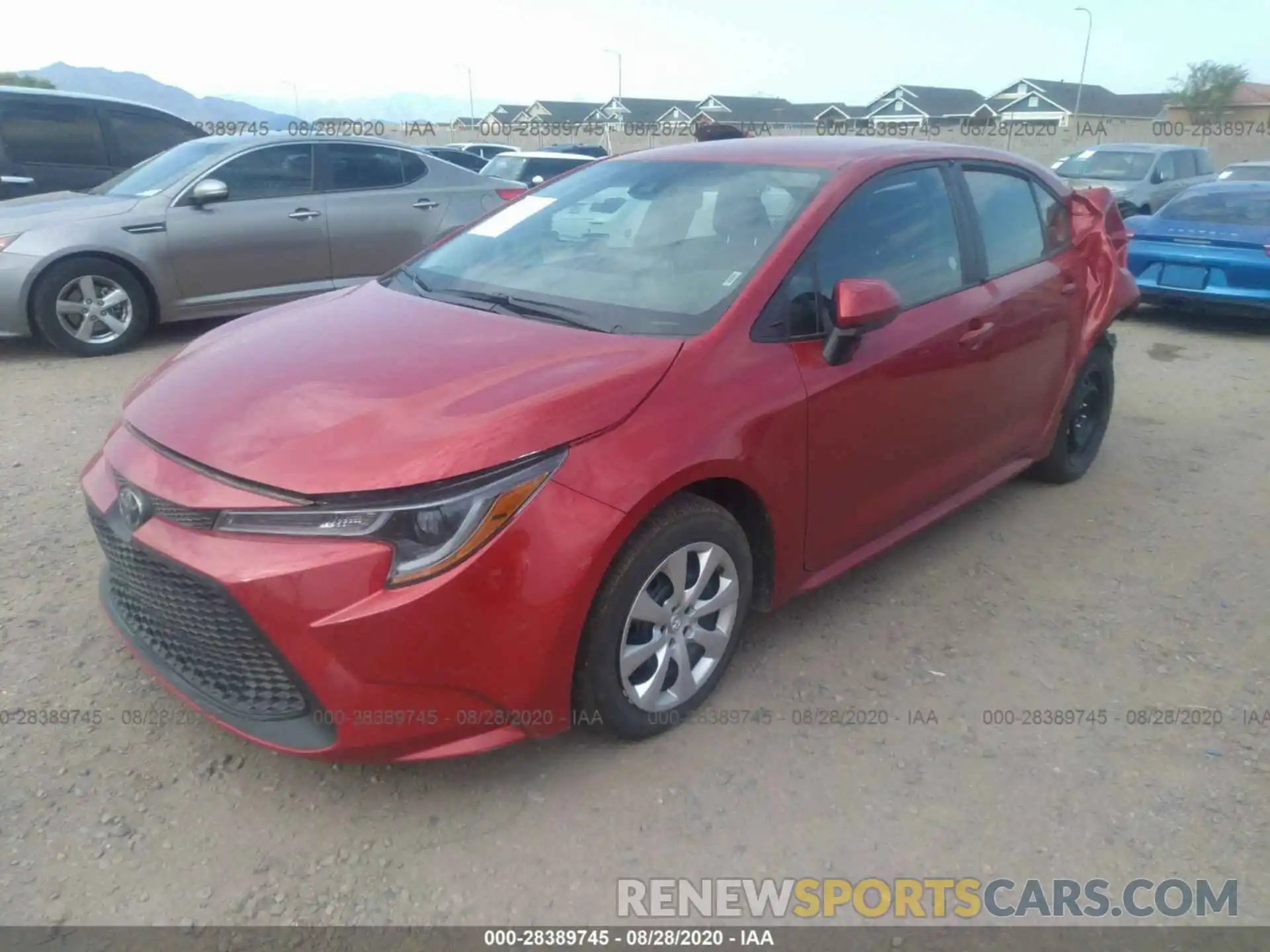 2 Photograph of a damaged car 5YFEPRAE4LP095074 TOYOTA COROLLA 2020