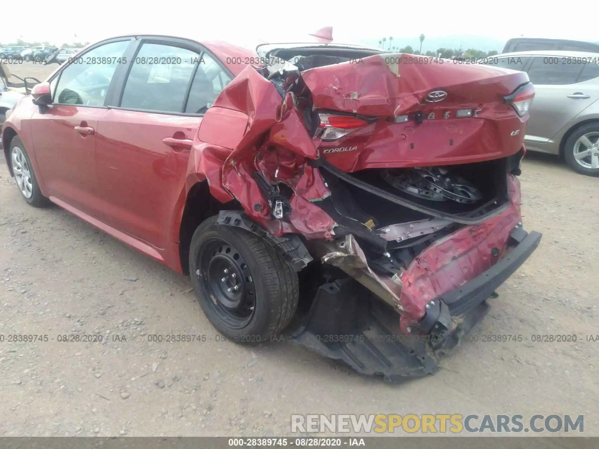 3 Photograph of a damaged car 5YFEPRAE4LP095074 TOYOTA COROLLA 2020