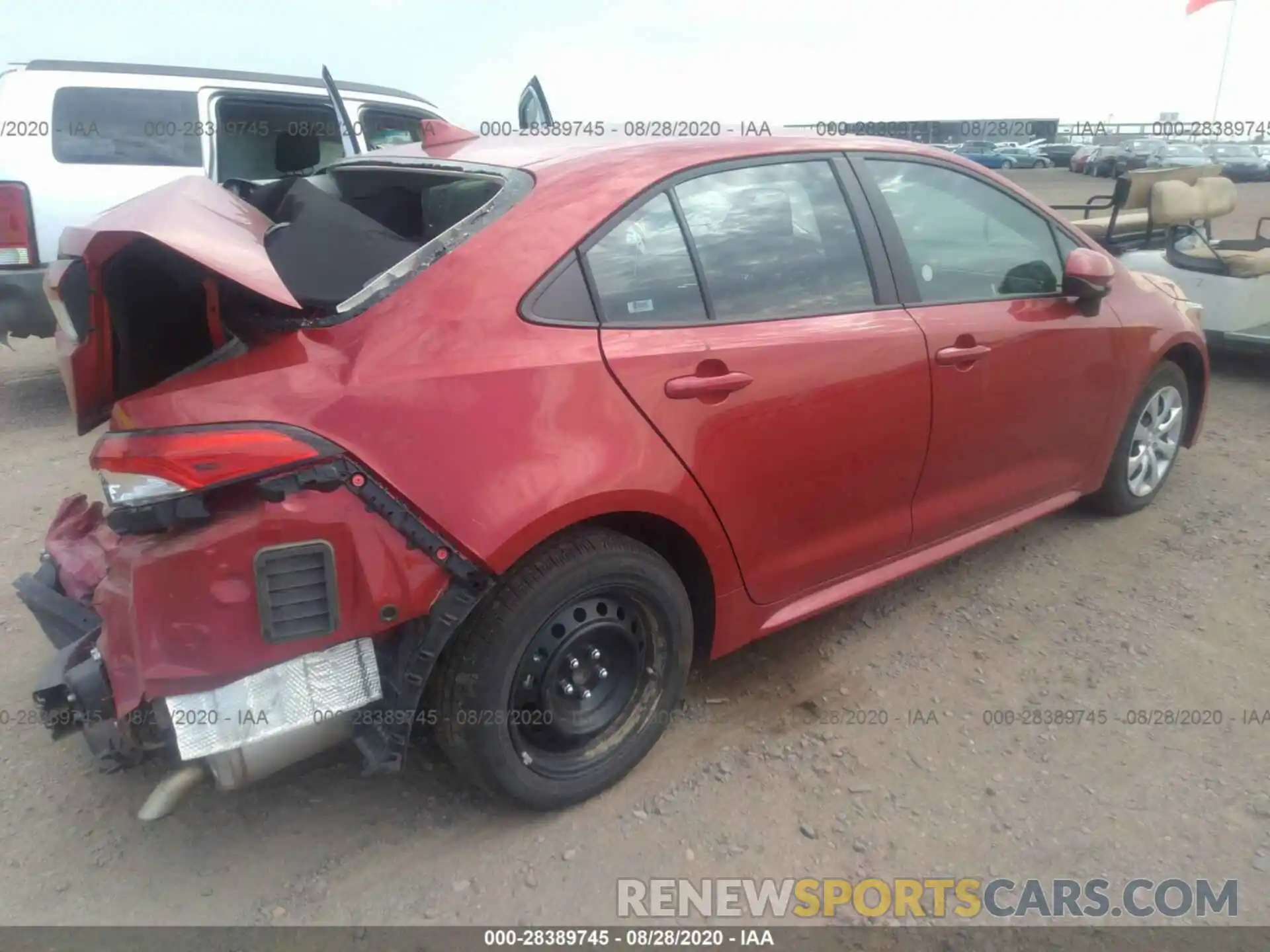 4 Photograph of a damaged car 5YFEPRAE4LP095074 TOYOTA COROLLA 2020