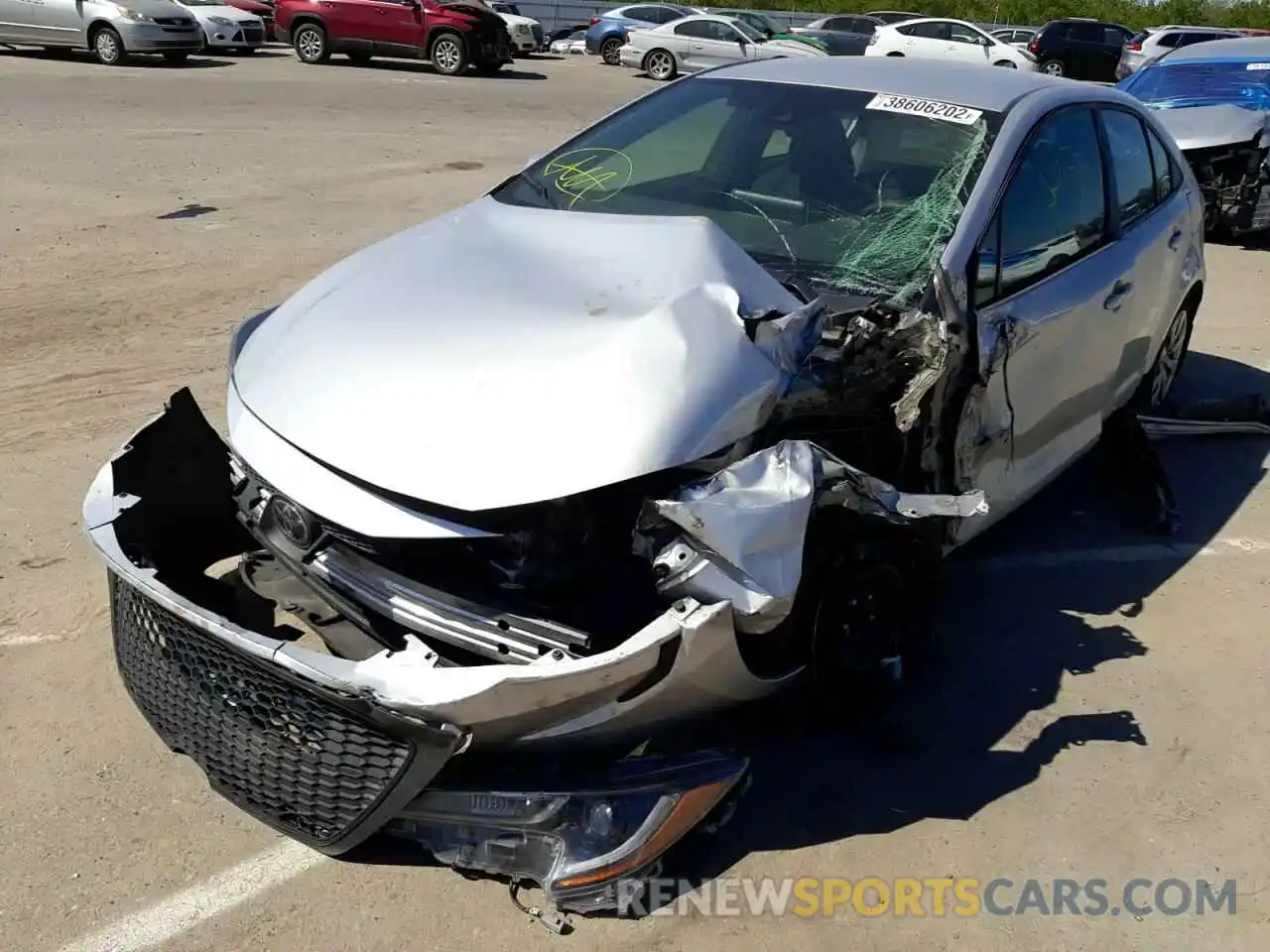 2 Photograph of a damaged car 5YFEPRAE4LP095155 TOYOTA COROLLA 2020