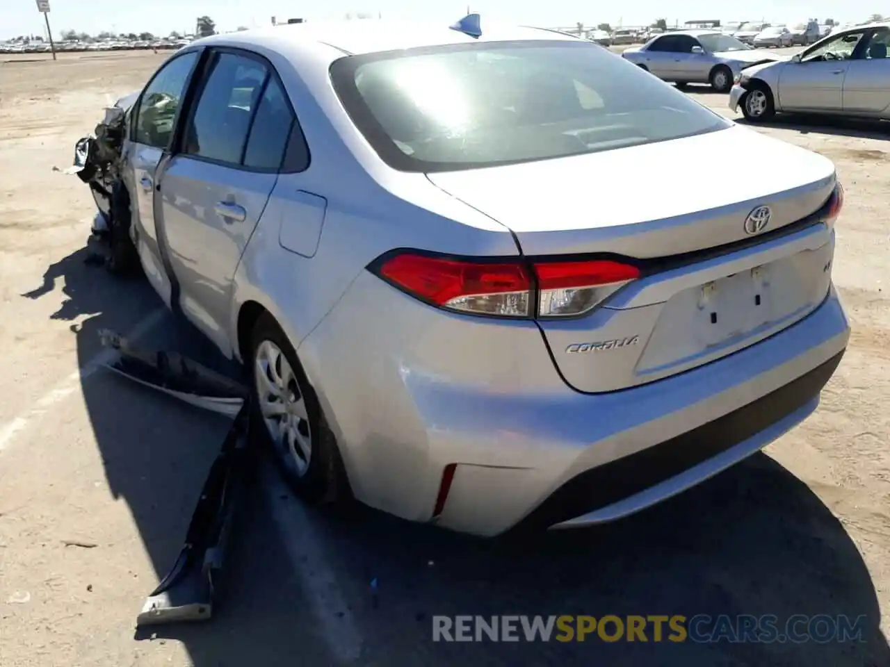 3 Photograph of a damaged car 5YFEPRAE4LP095155 TOYOTA COROLLA 2020