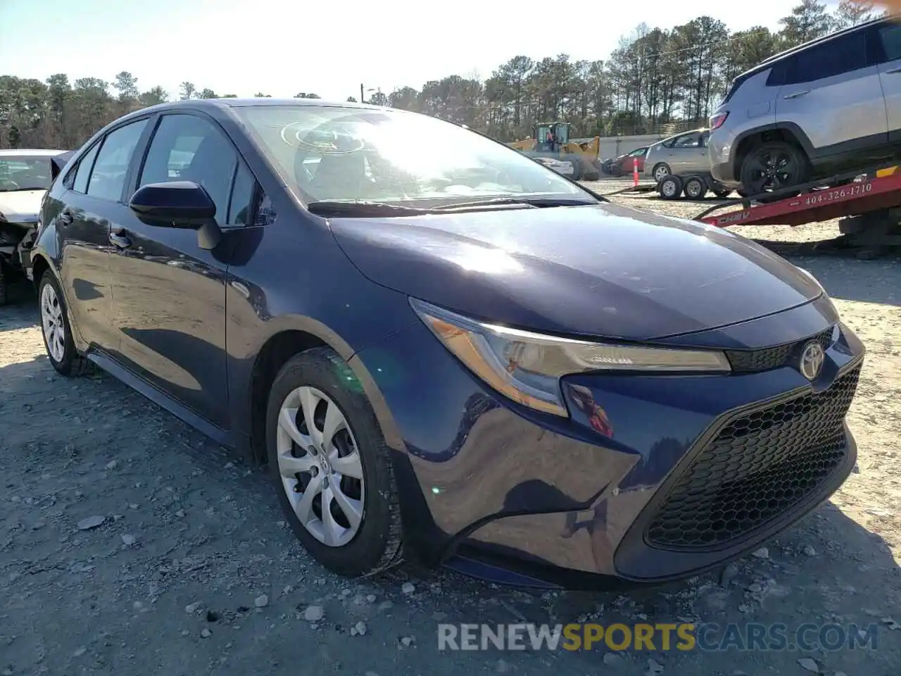 1 Photograph of a damaged car 5YFEPRAE4LP095916 TOYOTA COROLLA 2020