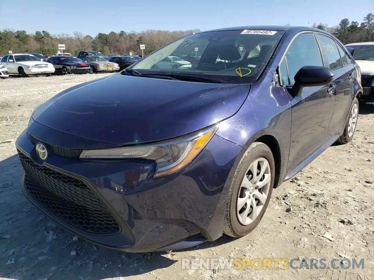 2 Photograph of a damaged car 5YFEPRAE4LP095916 TOYOTA COROLLA 2020