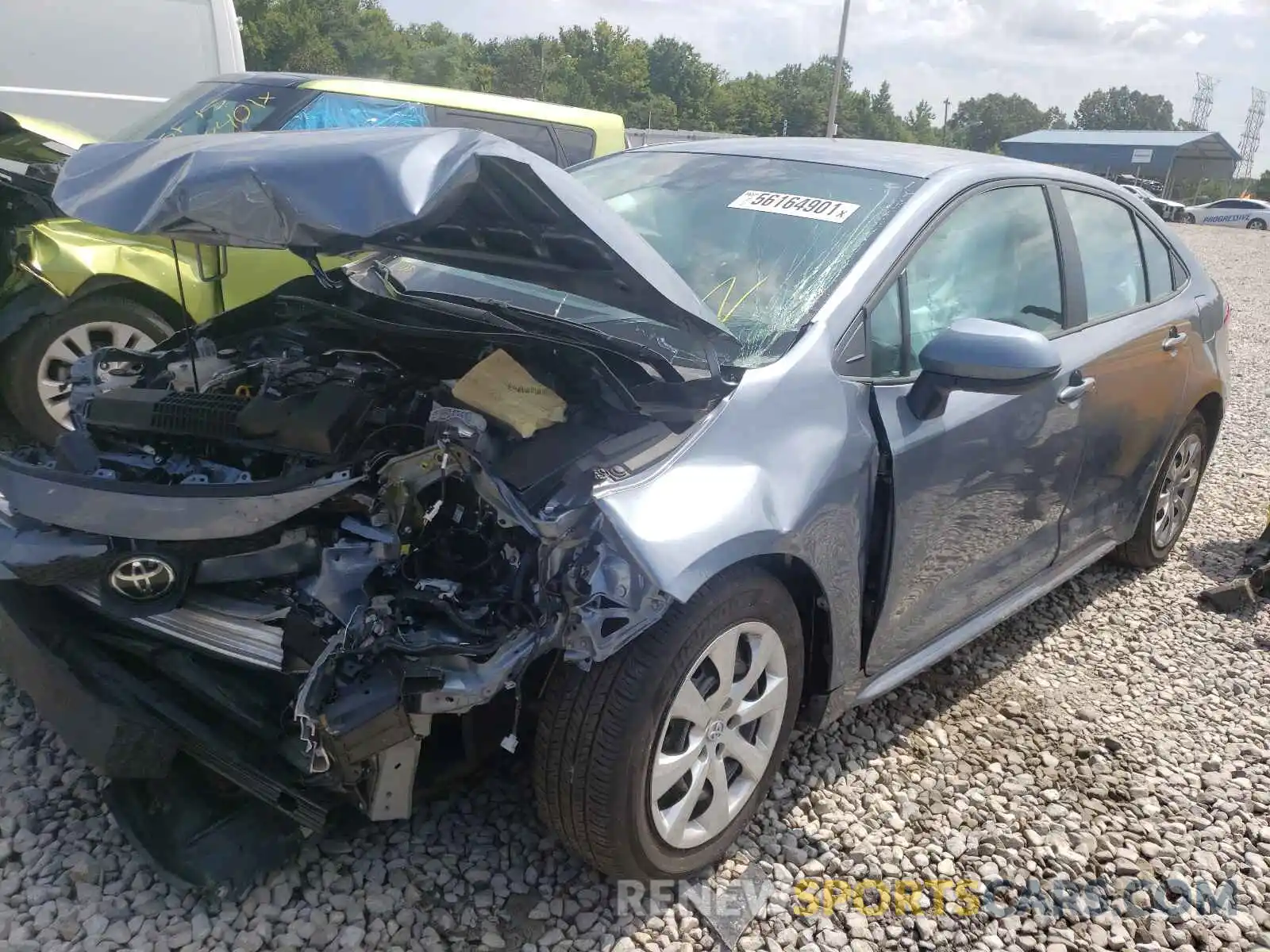 2 Photograph of a damaged car 5YFEPRAE4LP096953 TOYOTA COROLLA 2020