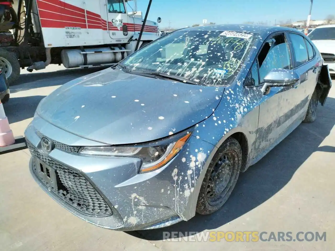 2 Photograph of a damaged car 5YFEPRAE4LP096998 TOYOTA COROLLA 2020