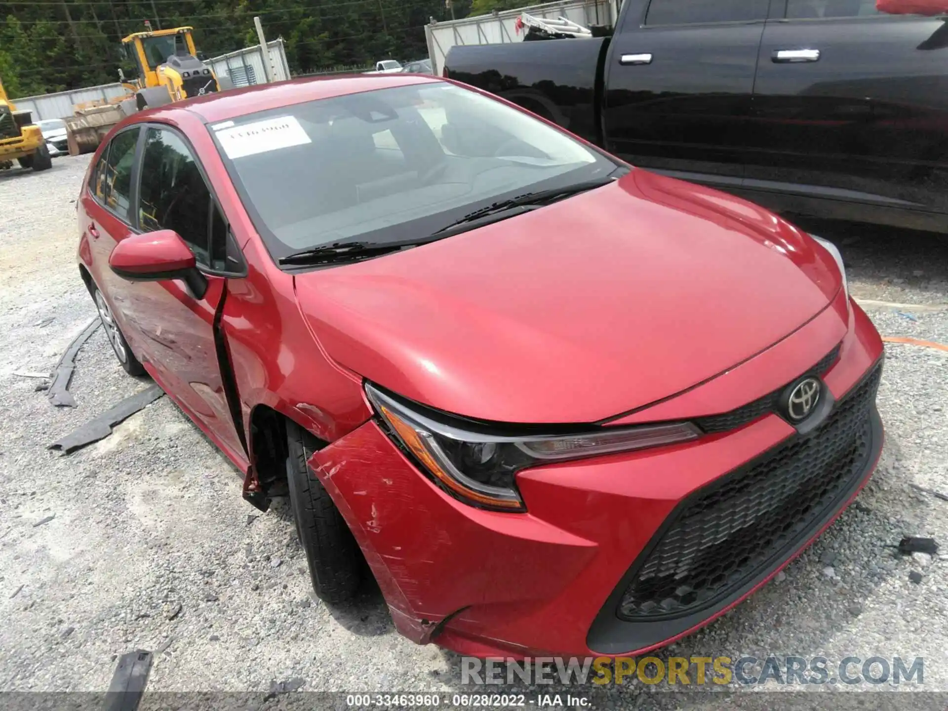 1 Photograph of a damaged car 5YFEPRAE4LP097312 TOYOTA COROLLA 2020