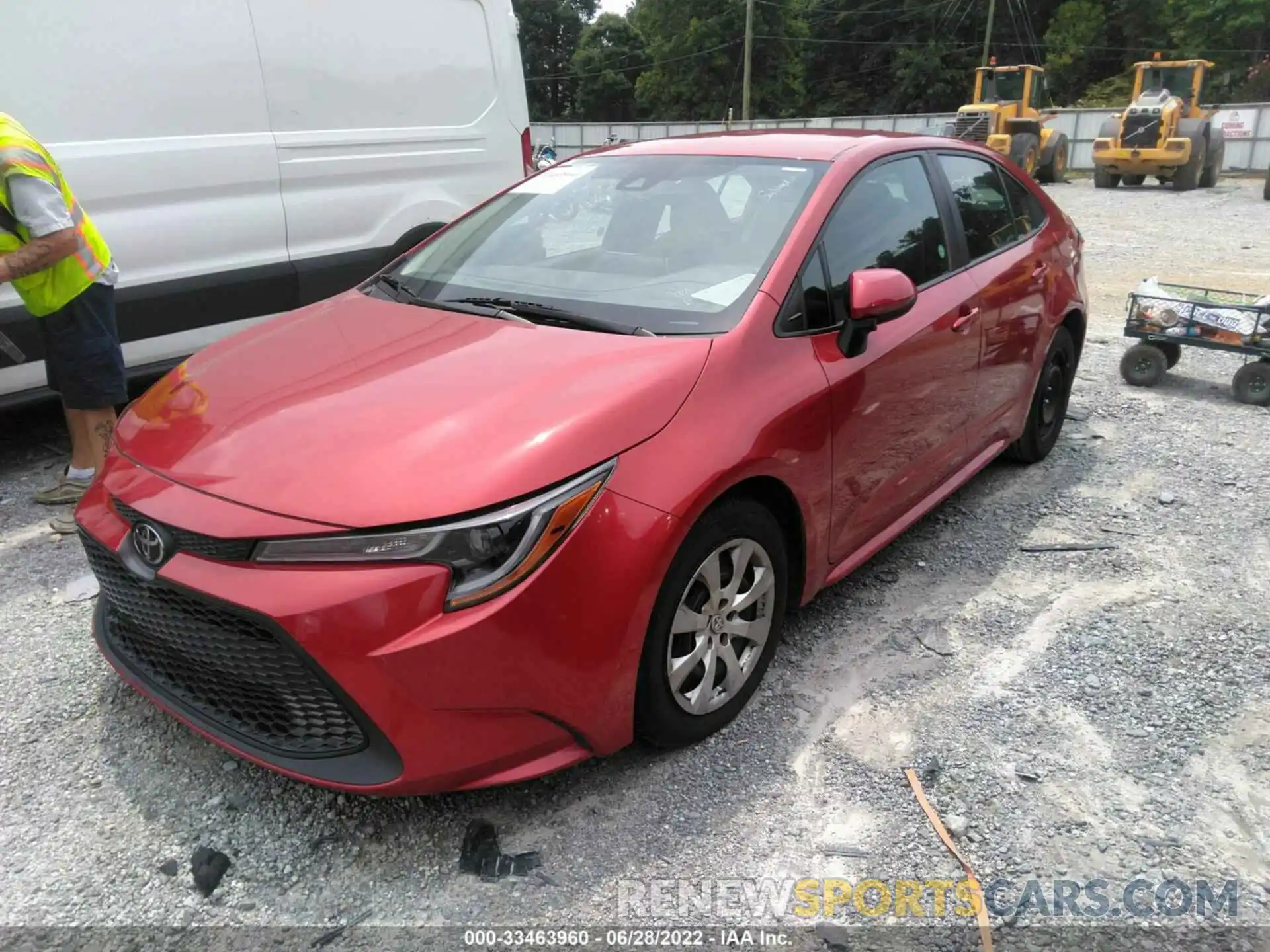 2 Photograph of a damaged car 5YFEPRAE4LP097312 TOYOTA COROLLA 2020