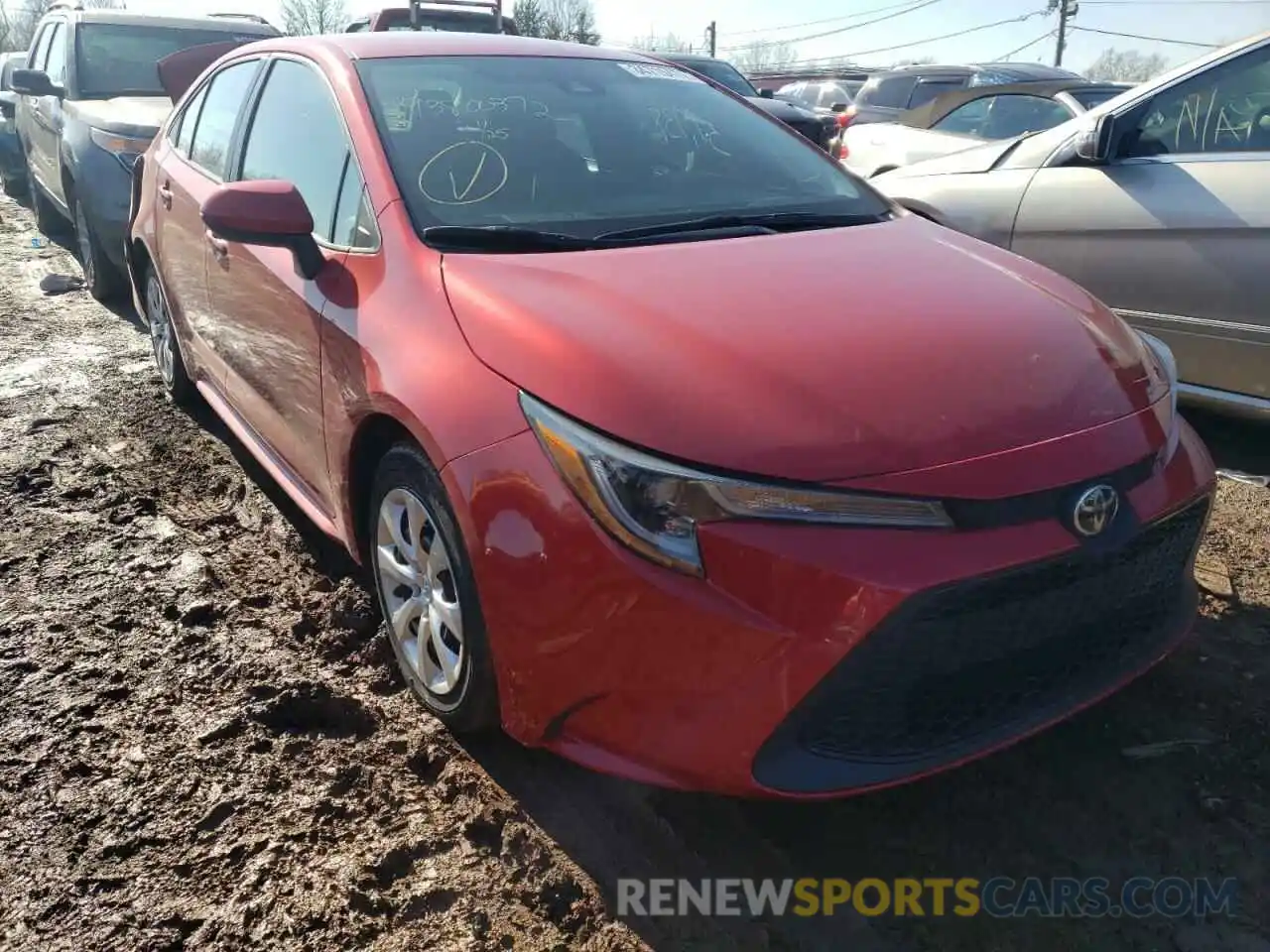 1 Photograph of a damaged car 5YFEPRAE4LP097326 TOYOTA COROLLA 2020