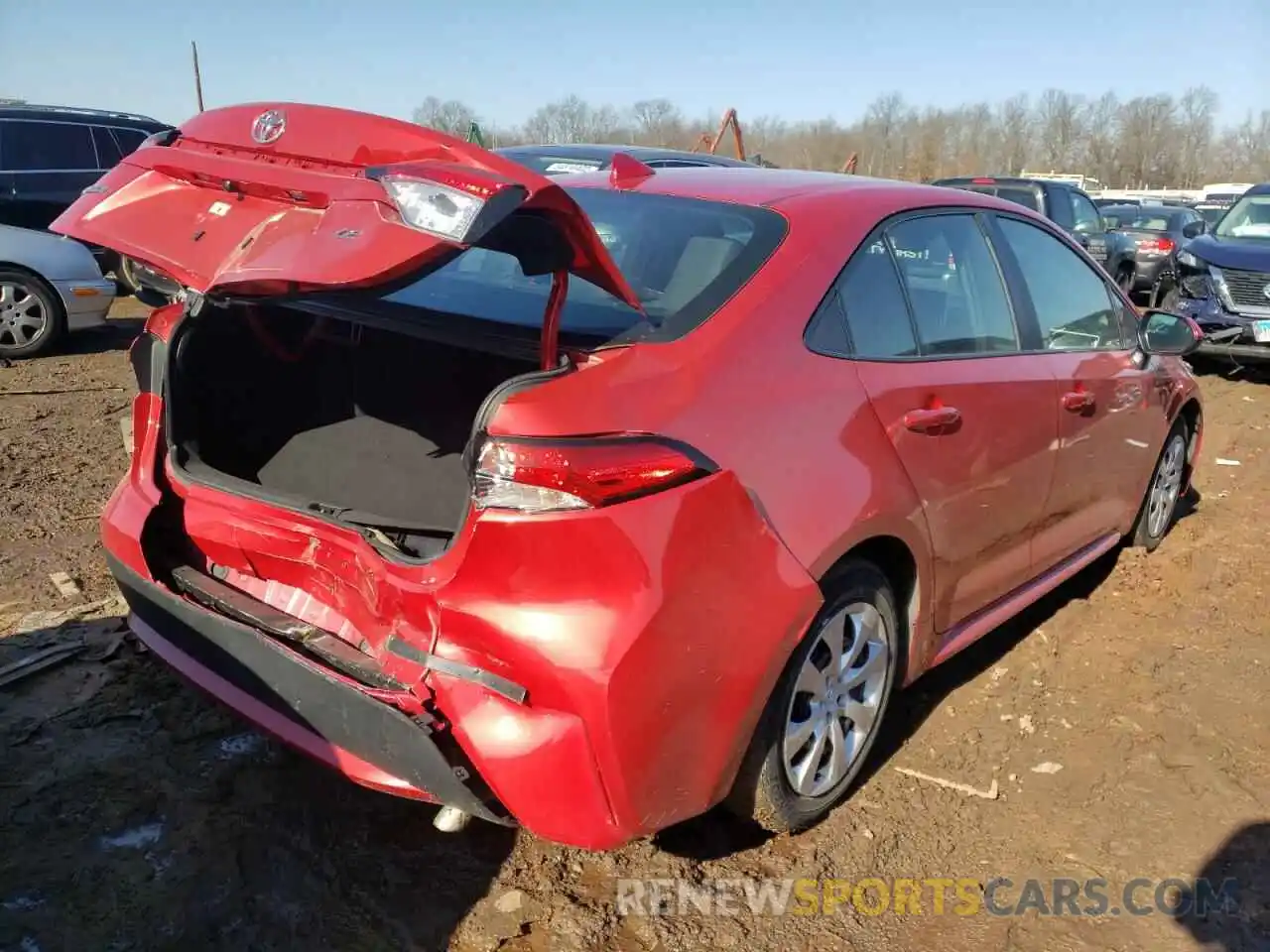 4 Photograph of a damaged car 5YFEPRAE4LP097326 TOYOTA COROLLA 2020