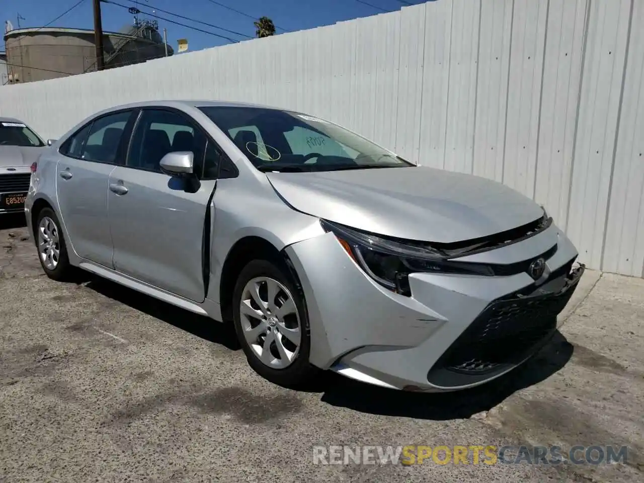 1 Photograph of a damaged car 5YFEPRAE4LP097357 TOYOTA COROLLA 2020