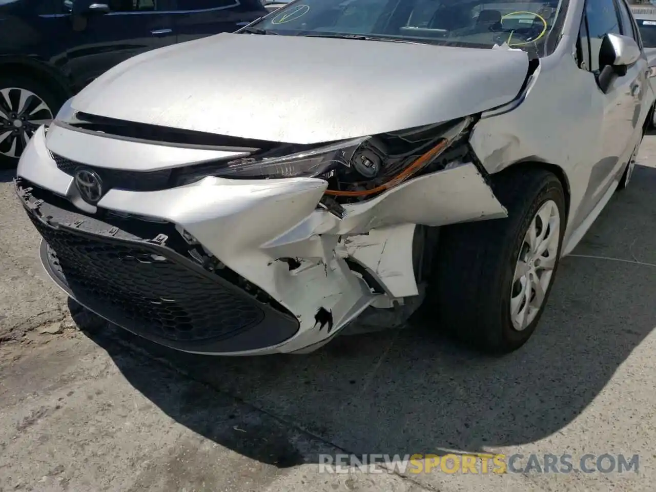 9 Photograph of a damaged car 5YFEPRAE4LP097357 TOYOTA COROLLA 2020