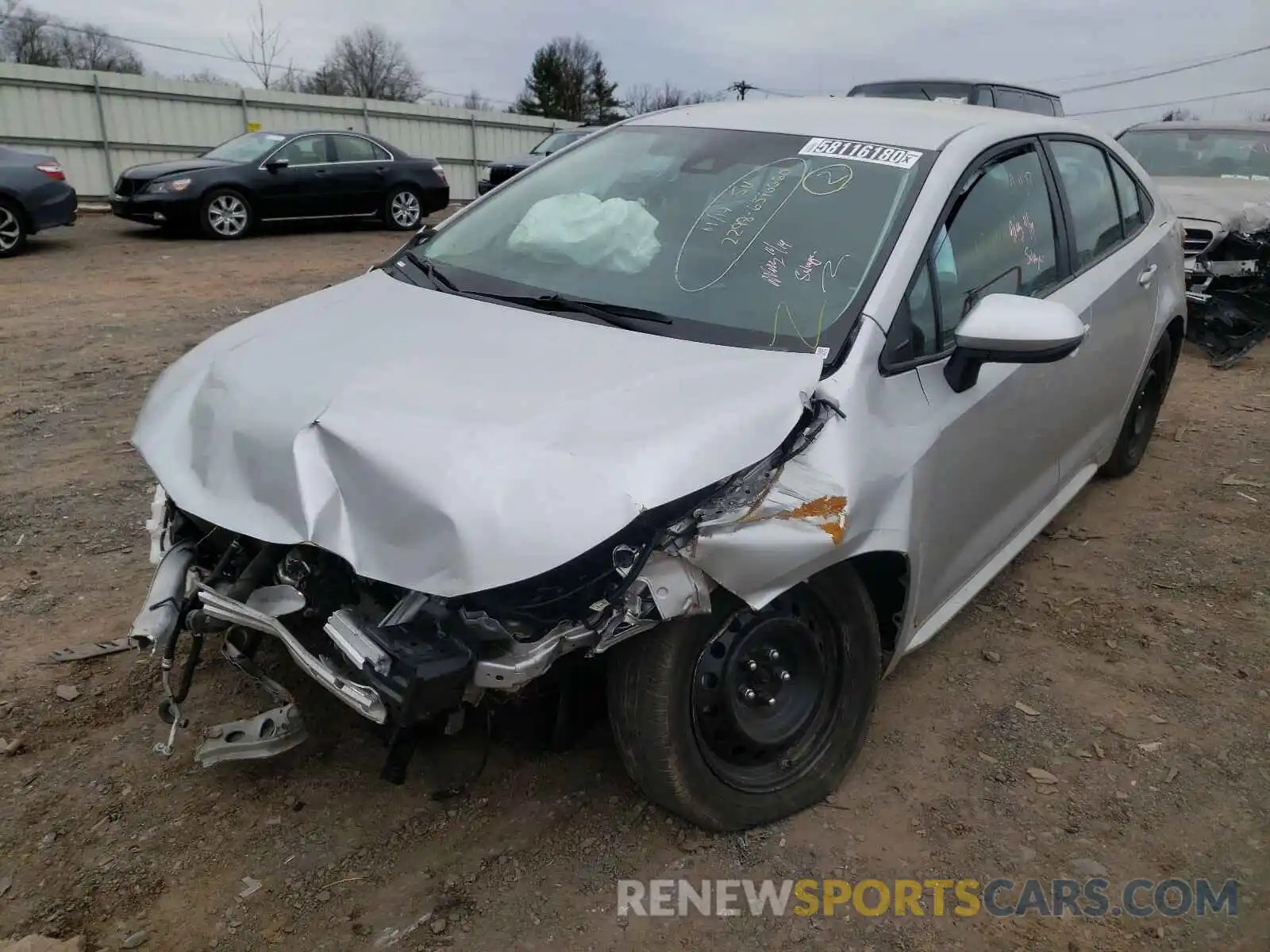 2 Photograph of a damaged car 5YFEPRAE4LP097388 TOYOTA COROLLA 2020