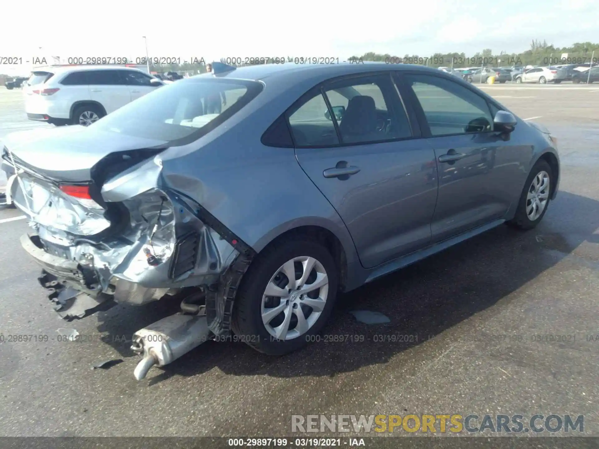 4 Photograph of a damaged car 5YFEPRAE4LP098542 TOYOTA COROLLA 2020