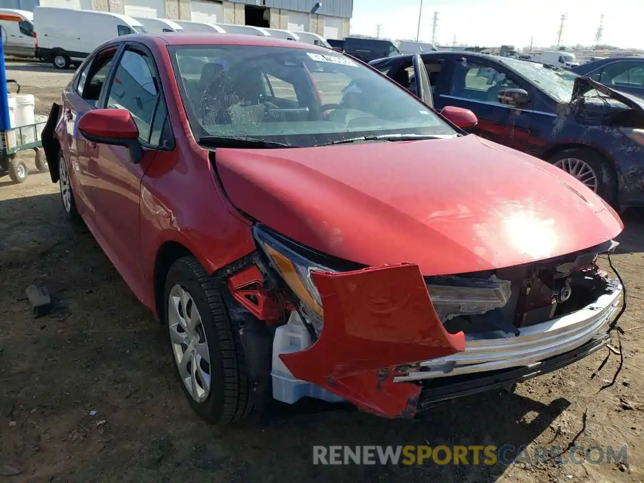 1 Photograph of a damaged car 5YFEPRAE4LP098685 TOYOTA COROLLA 2020