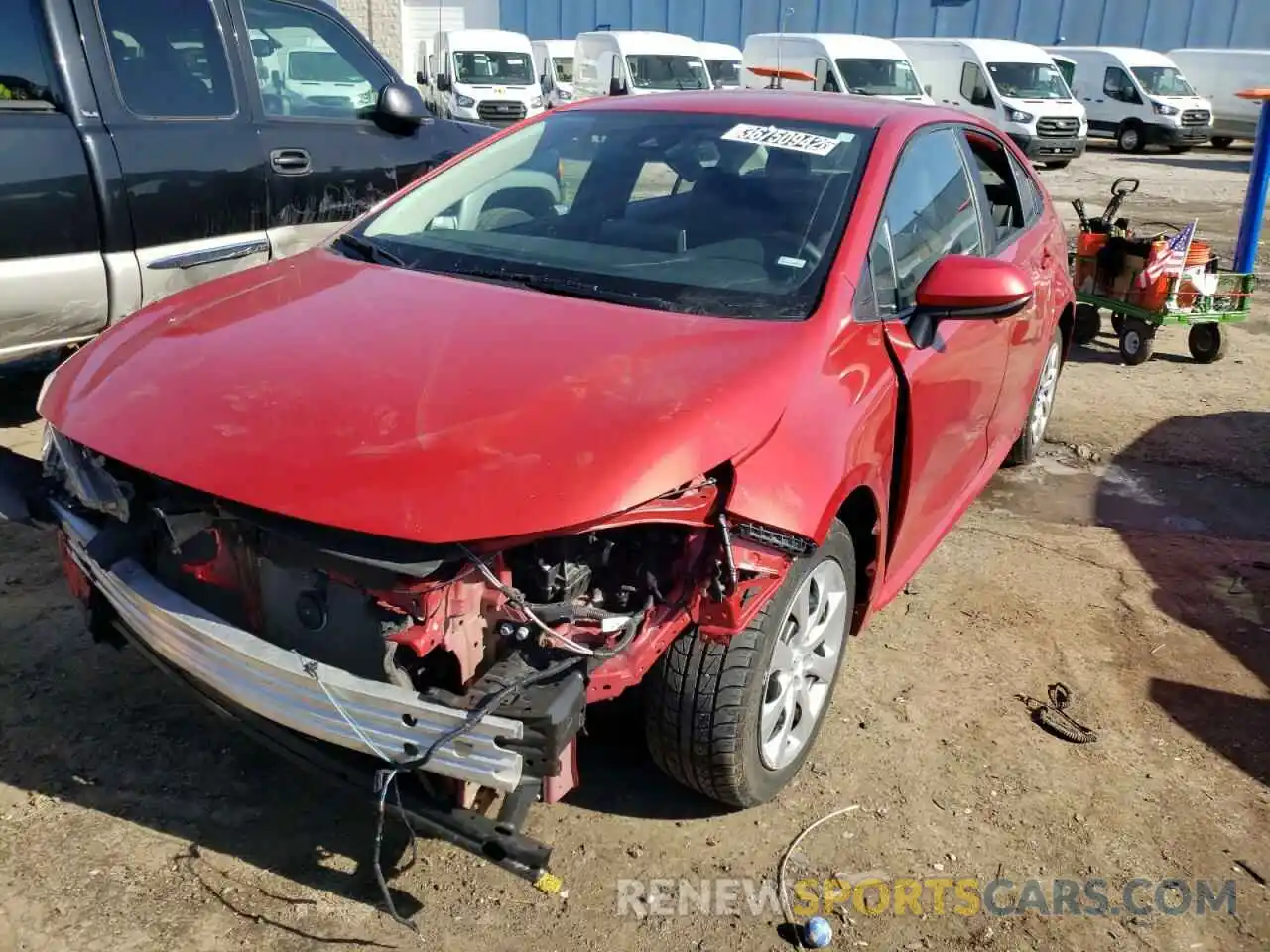 2 Photograph of a damaged car 5YFEPRAE4LP098685 TOYOTA COROLLA 2020