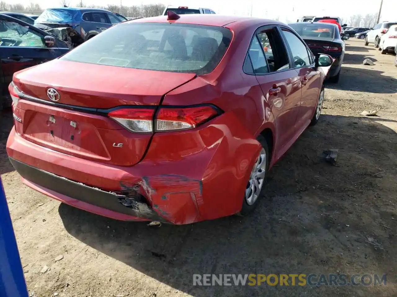 4 Photograph of a damaged car 5YFEPRAE4LP098685 TOYOTA COROLLA 2020