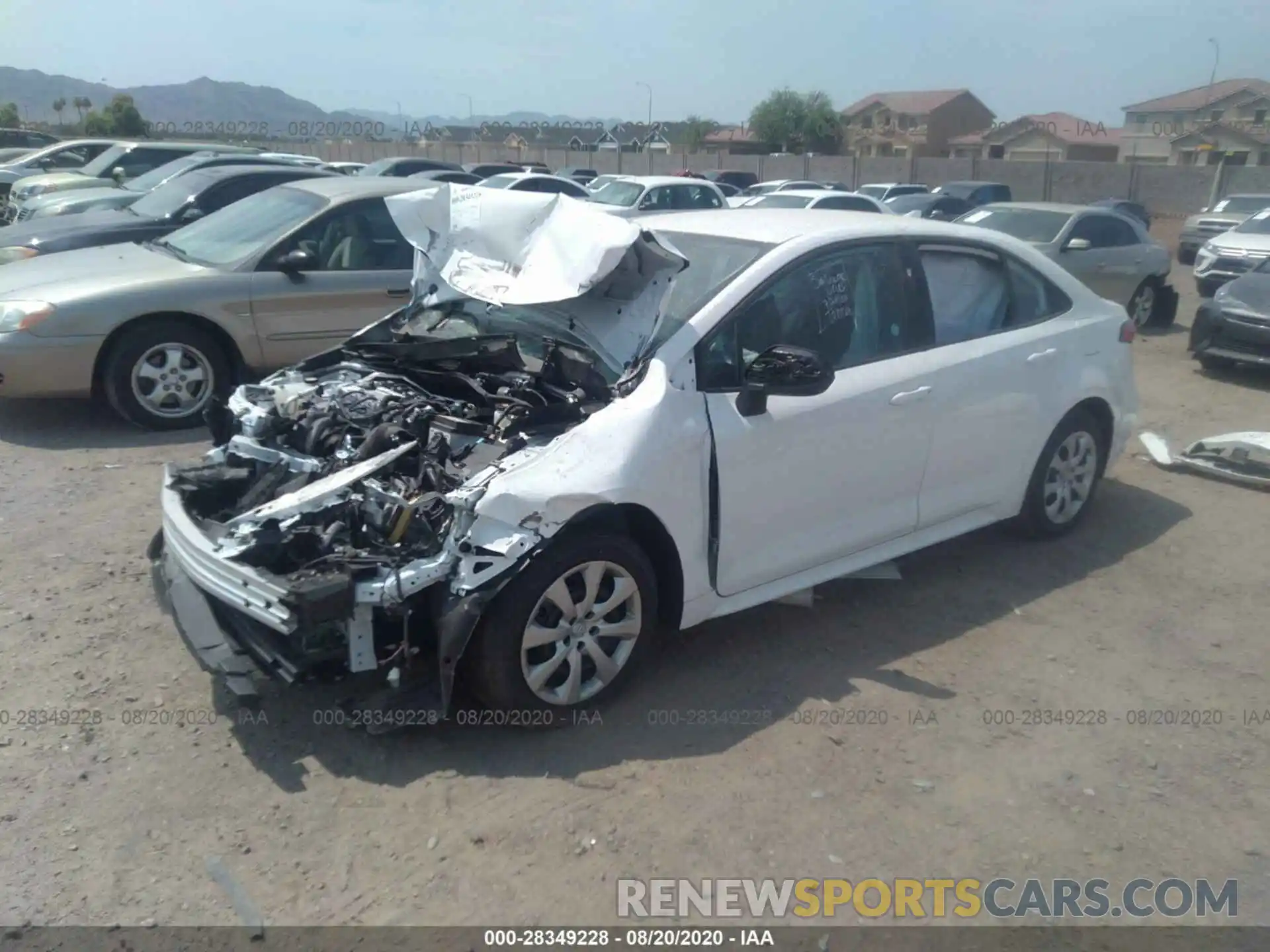 2 Photograph of a damaged car 5YFEPRAE4LP098881 TOYOTA COROLLA 2020