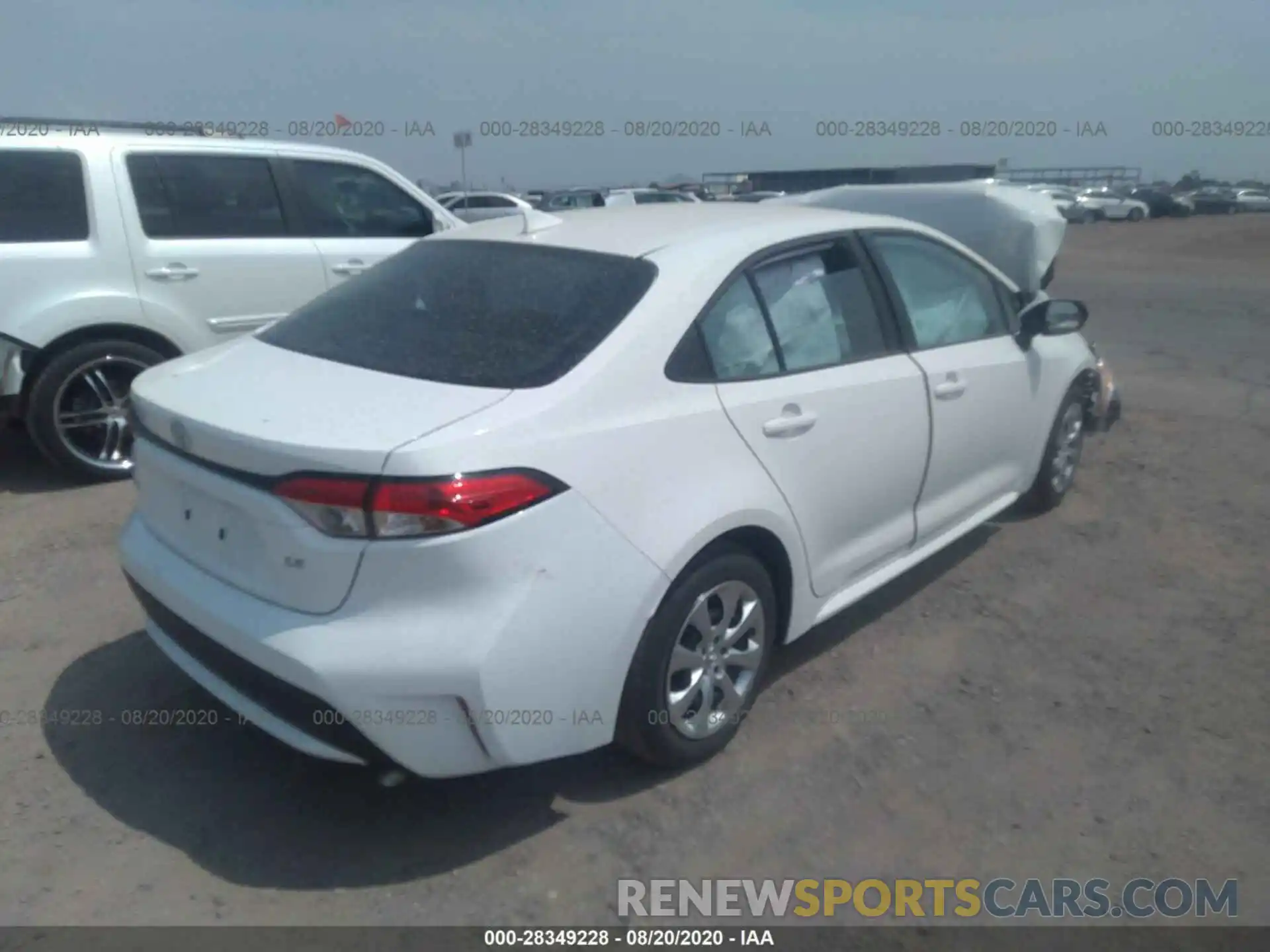 4 Photograph of a damaged car 5YFEPRAE4LP098881 TOYOTA COROLLA 2020