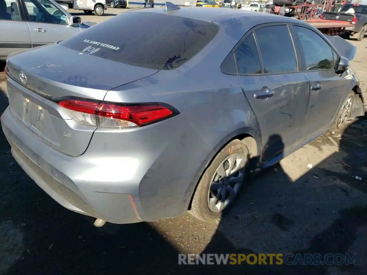 4 Photograph of a damaged car 5YFEPRAE4LP099531 TOYOTA COROLLA 2020