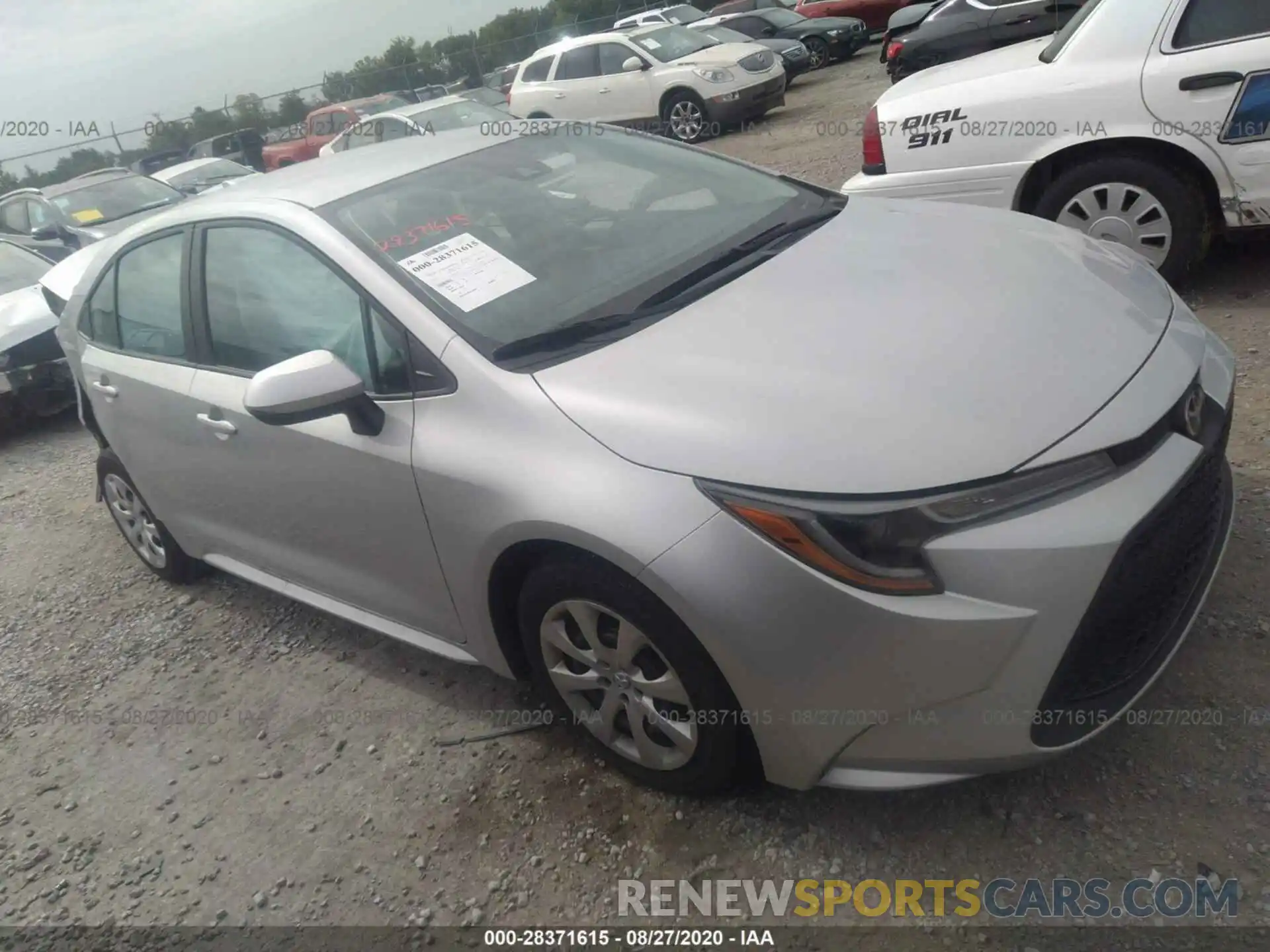 1 Photograph of a damaged car 5YFEPRAE4LP099948 TOYOTA COROLLA 2020