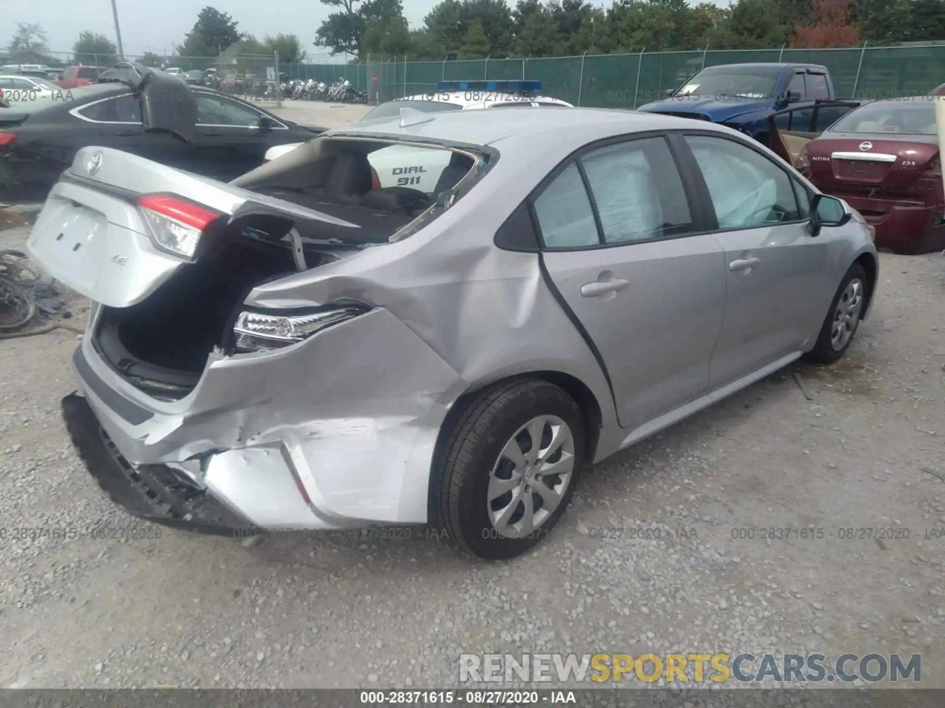 4 Photograph of a damaged car 5YFEPRAE4LP099948 TOYOTA COROLLA 2020