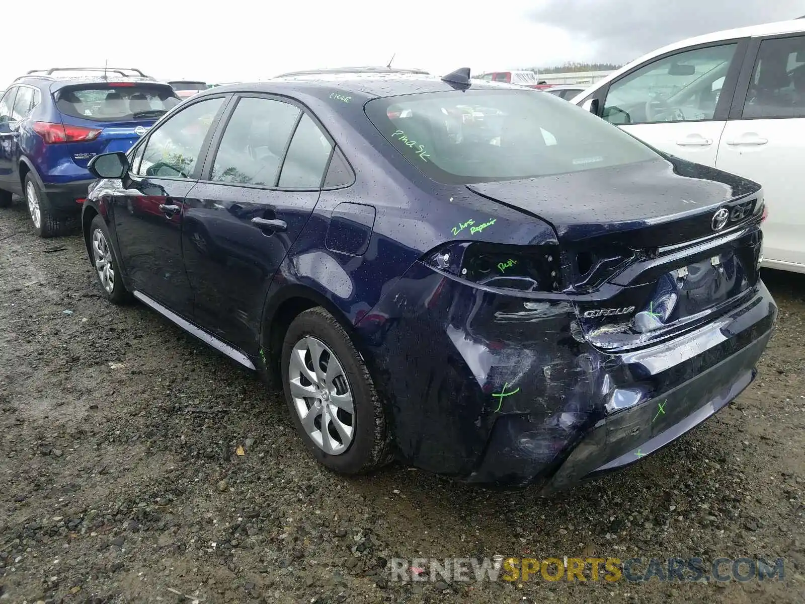 3 Photograph of a damaged car 5YFEPRAE4LP100127 TOYOTA COROLLA 2020